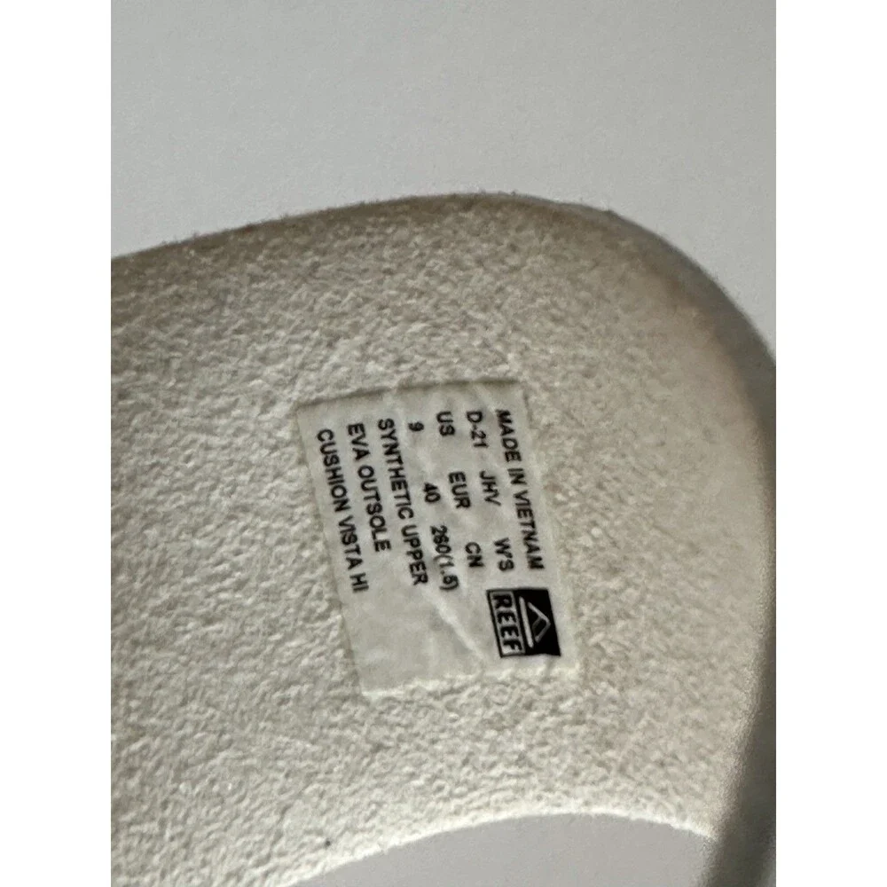 REEF  Vista Hi Platform Sandal Women's White Size 9 NWOT REEF